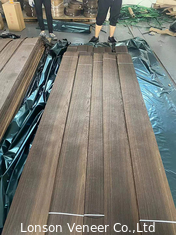 0.45mm Fumed Oak Veneer Grade B สำหรับไม้อัดแฟนซีกว้าง 10cm+
