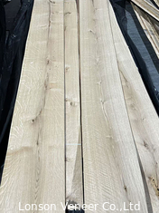 1.0 มิลลิเมตร ผ่าตัดมงกุฎขัดขัดขัด ขาว Oak Wood Veneer สําหรับเฟอร์นิเจอร์สไตล์ชนบท