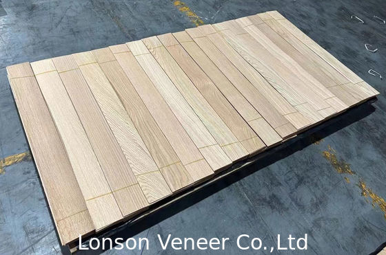 ขาว Oak Veneer 1.2 มิลลิเมตร Flooring Wood Veneer เกรด C 50.000 ตารางเมตร