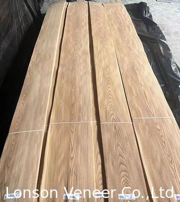 AA Grade Elm Wood Veneer Crown Cut Thick 0.50MM สําหรับการออกแบบภายใน