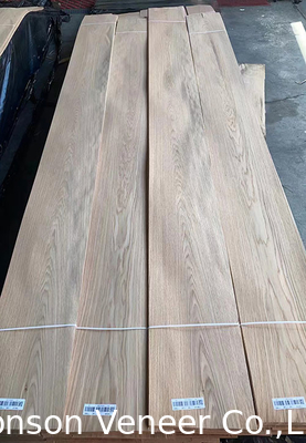 0.50 มิลลิเมตร ขาว Oak Wood Veneer แผ่นตัดมงกุฎอเมริกัน AAAGrade