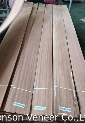 1 มม sapele ไม้ veneer Sapelli แผ่นตัดเรียบ AA เกรด ผนังเฟอร์นิเจอร์