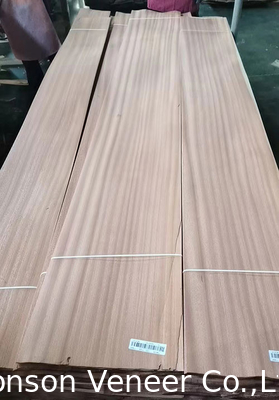 1 มม sapele ไม้ veneer Sapelli แผ่นตัดเรียบ AA เกรด ผนังเฟอร์นิเจอร์