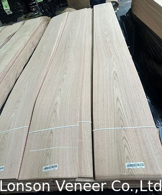 ผิวพานตัดมงกุฎ ผิวพานสีแดงโอ๊ค 0.5 มม ผิวพานไม้ AA Grade Stainable